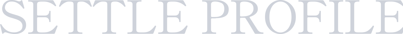 SETTLE PROFILE