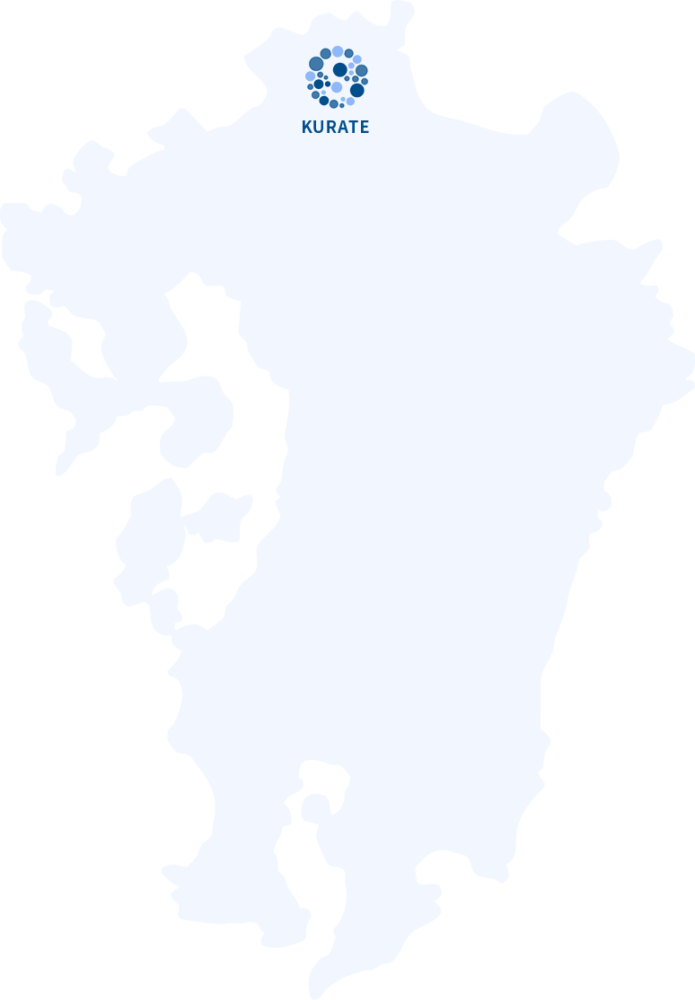 九州のイラストマップ